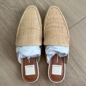 Dolce Vita Halee Light Natural Raffia Mules